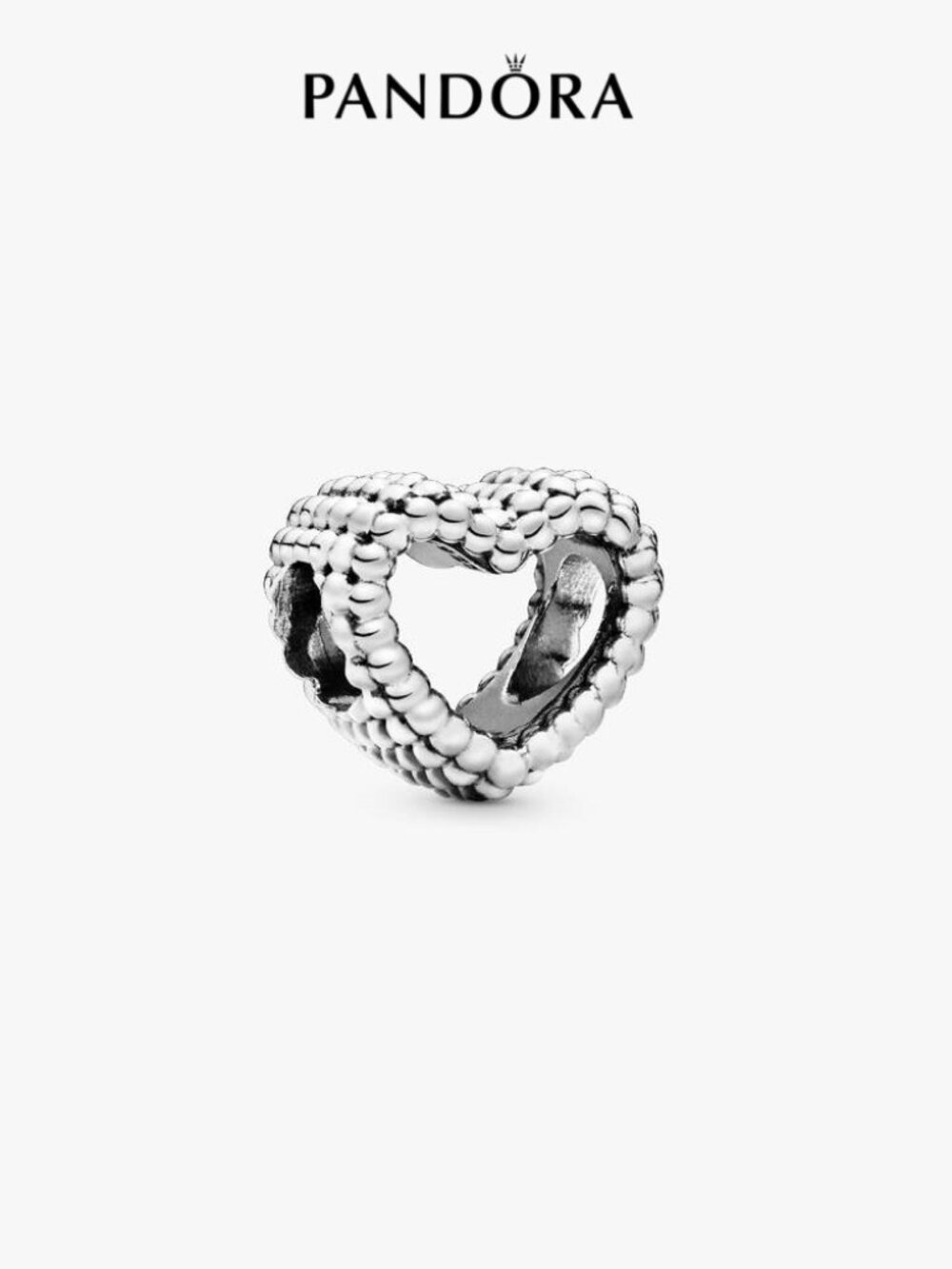 Pandora  Beaded Open Heart Charm
